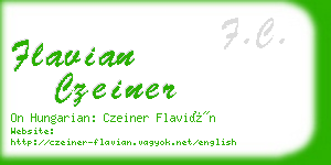 flavian czeiner business card